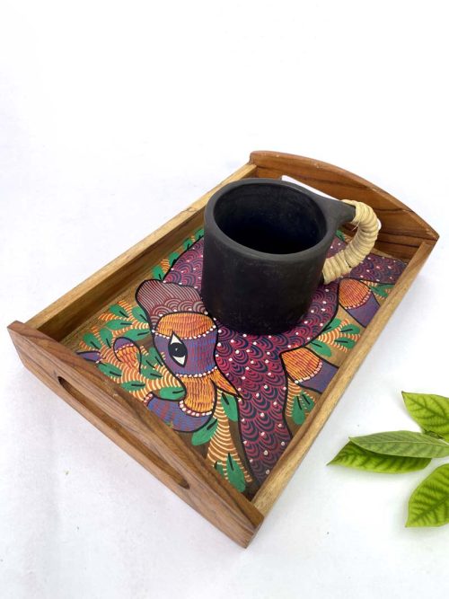 Gond Hand Painted Wooden Tray
