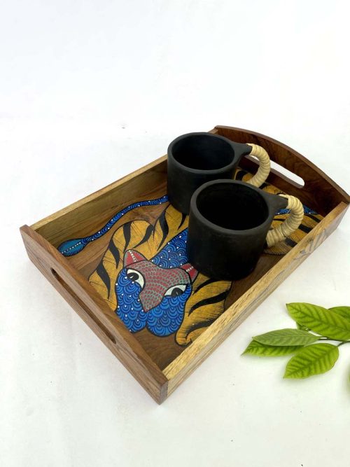 Gond Hand Painted Wooden Tray