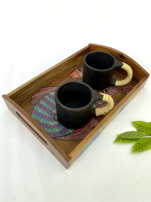 Gond Hand Painted Wooden Tray