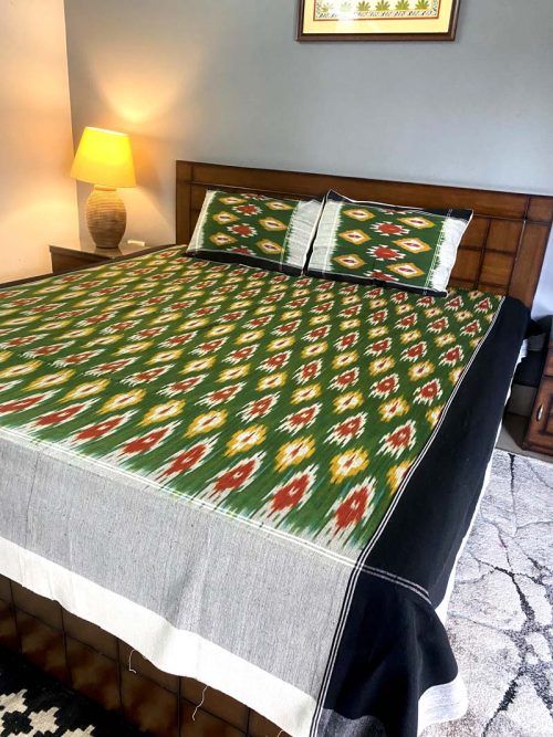 Ikkat Bed Cover