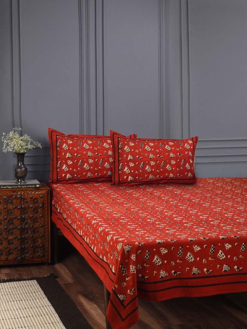 Hand Block Printed  Bed Cover