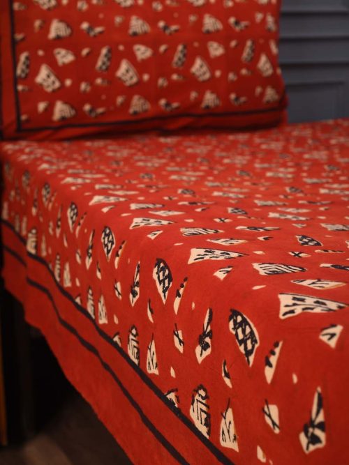 Hand Block Printed  Bed Cover