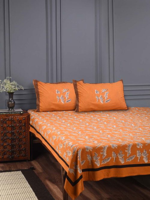 Hand Block Printed  Bed Cover