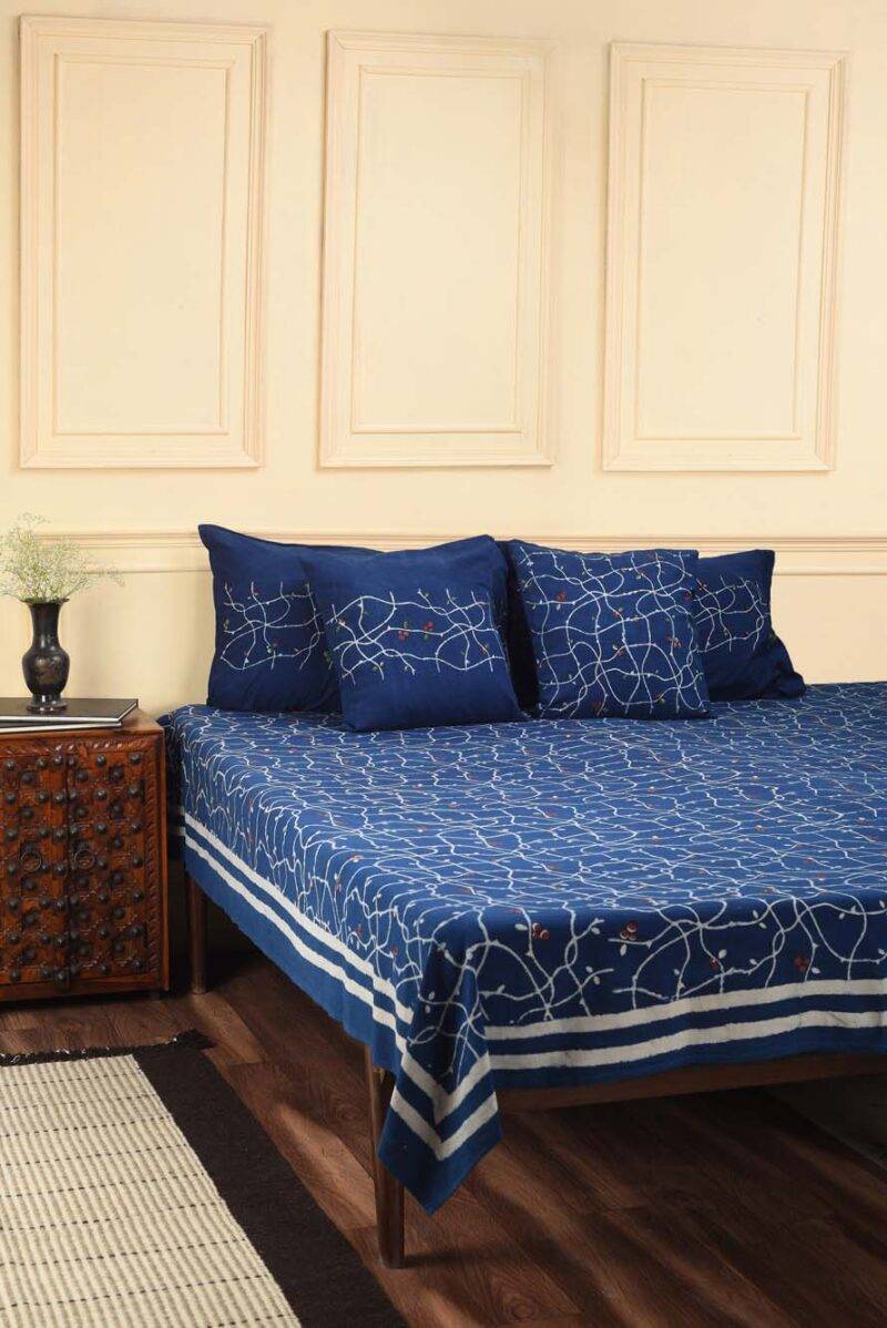 Hand Block Printed  Bed Cover