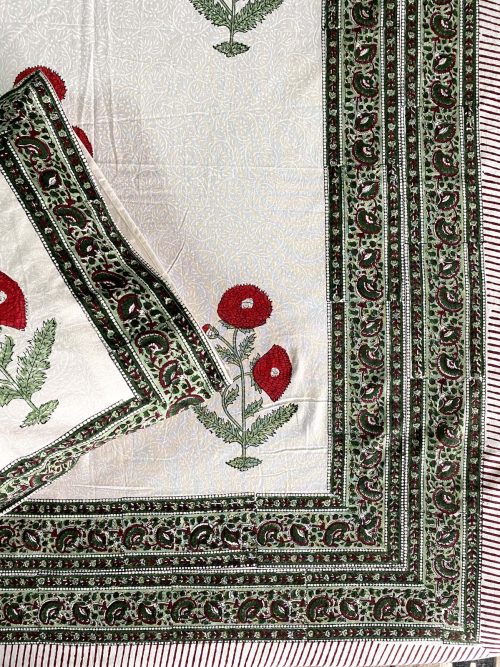 Block Printed Bed Cover