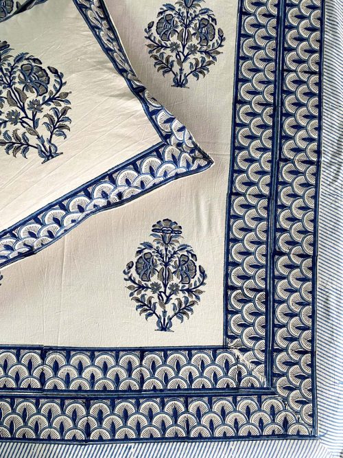 Block Printed Bed Cover