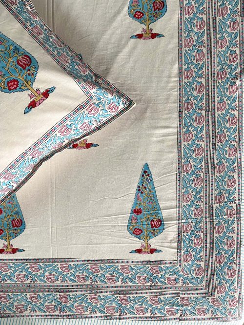 Block Printed Bed Cover