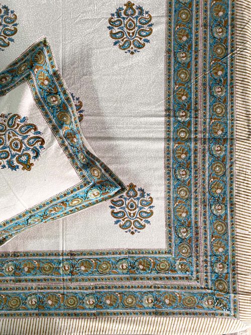 Block Printed Bed Cover