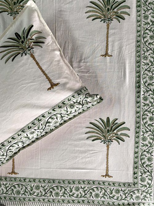 Block Printed Bed Cover
