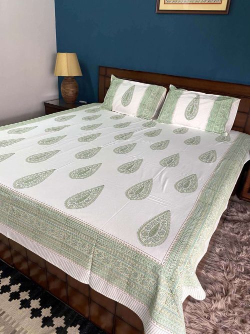 Block Printed Bed Cover