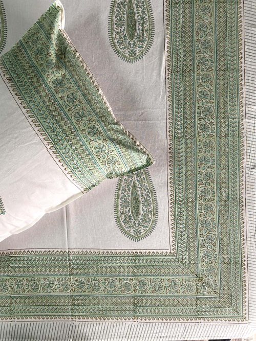 Block Printed Bed Cover