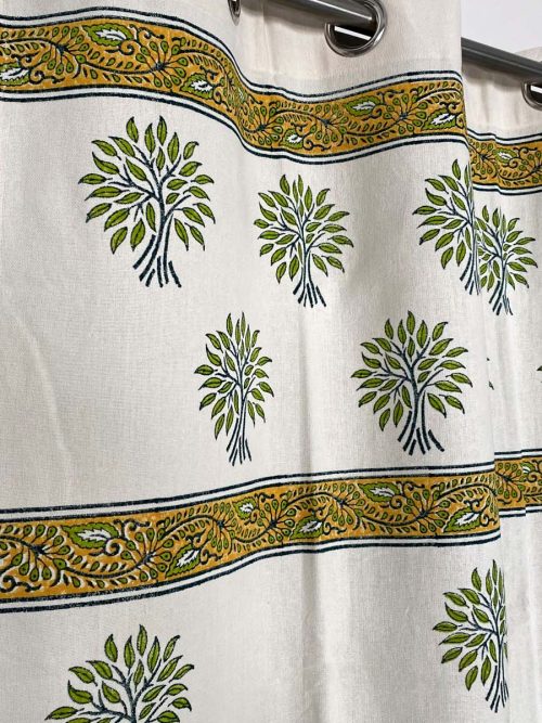 Cotton Hand Block Curtain