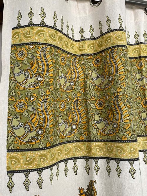 Cotton Hand Block Curtain