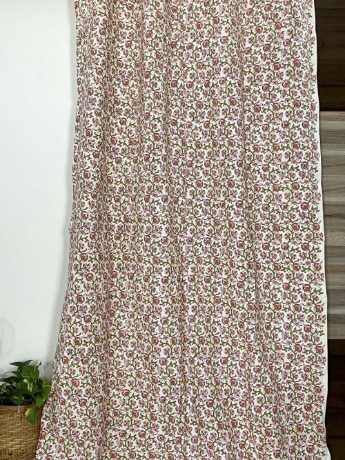 Cotton Hand Block Curtain