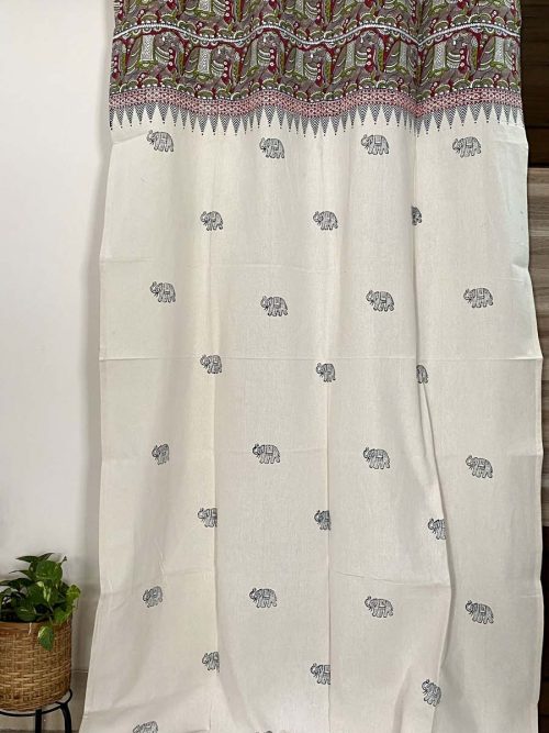 Cotton Hand Block Curtain