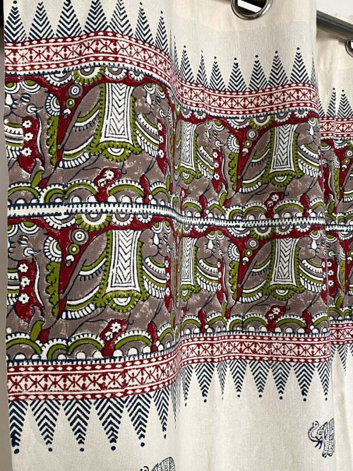Cotton Hand Block Curtain