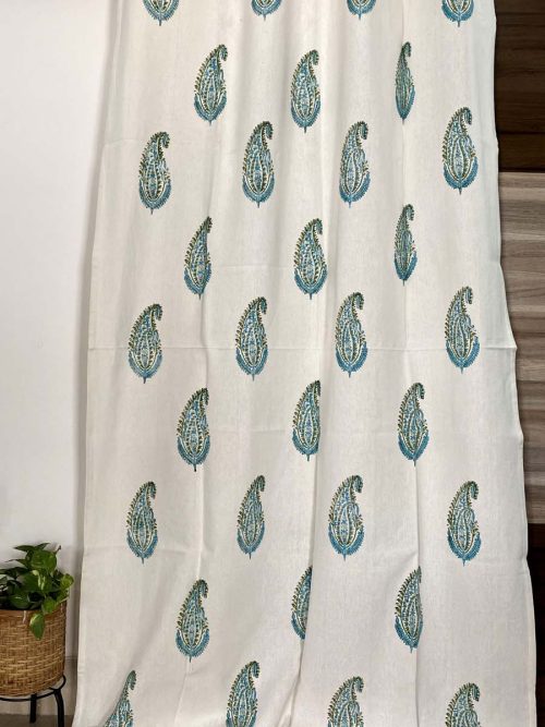 Cotton Hand Block Curtain