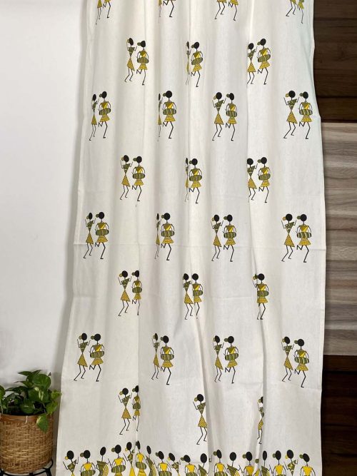 Cotton Hand Block Curtain