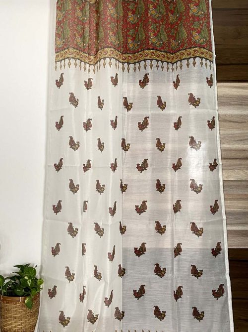 Chanderi Hand Block Curtain