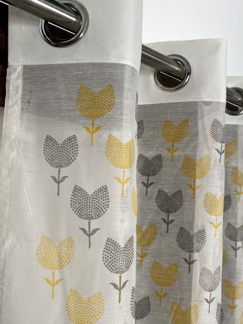Chanderi Hand Block Curtain