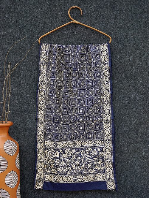 Kantha Embroidered Tussar...