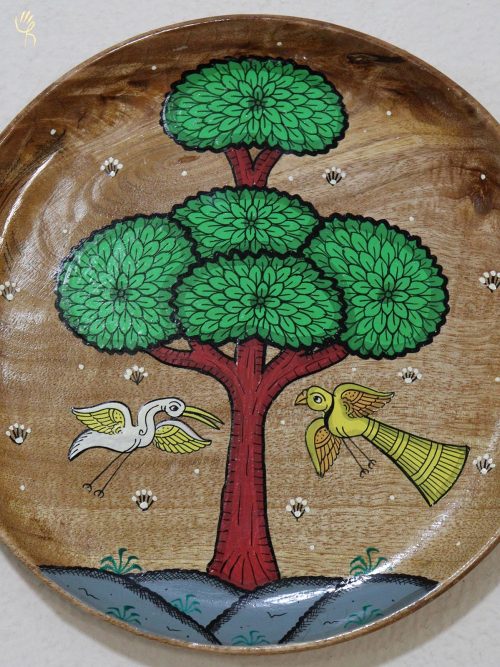 Pattachitra Wall Decor Wooden Plate