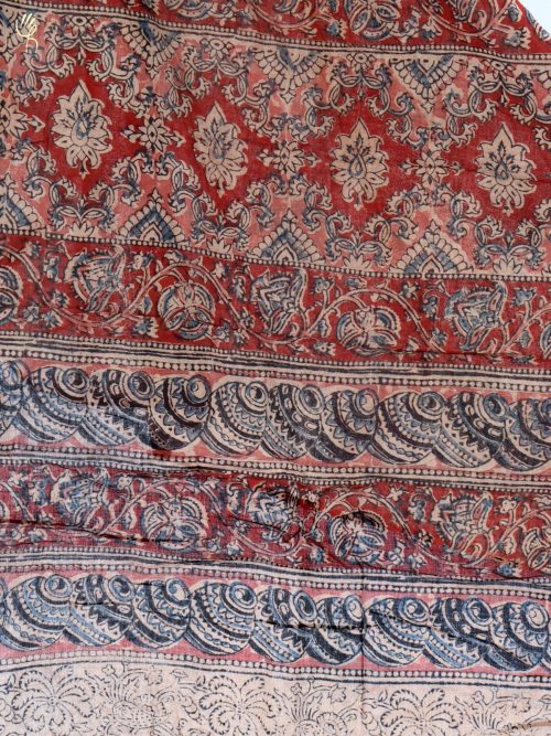 Kalamkari Block Printed Cotton Saree