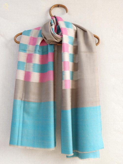 Handwoven Pashmina ikat Shawl