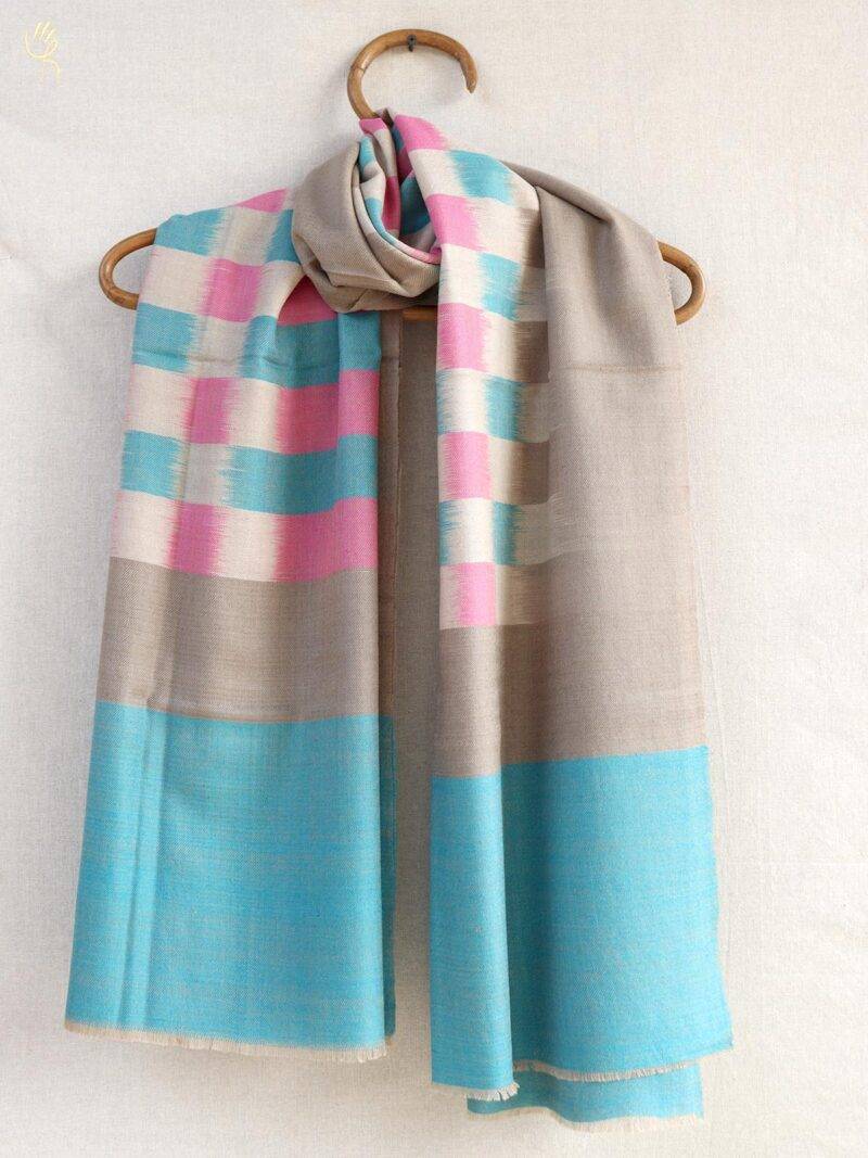 Handwoven Pashmina ikat Shawl
