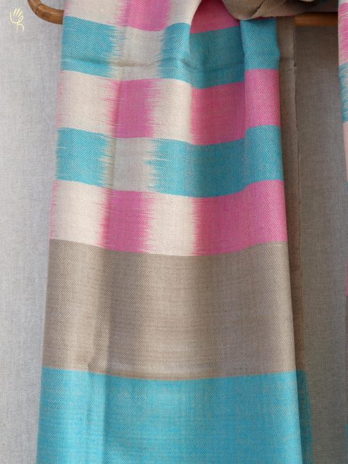 Handwoven Pashmina ikat Shawl
