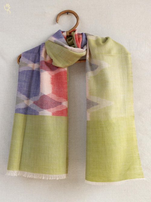 Handwoven Pashmina ikat Shawl