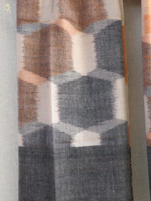 Handwoven Pashmina ikat Shawl