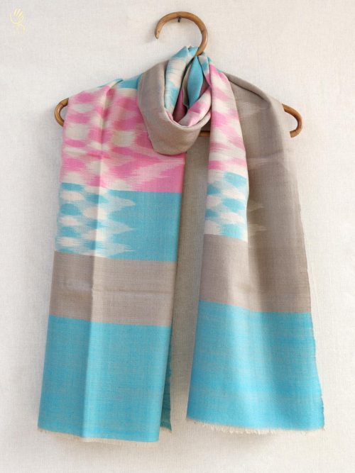 Handwoven Pashmina ikat Shawl