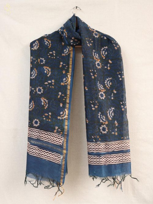 Hand block printed Chande...