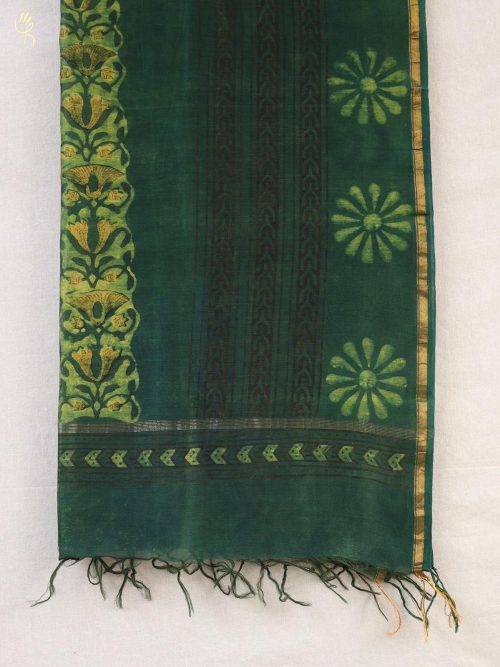 Hand block printed Chande...