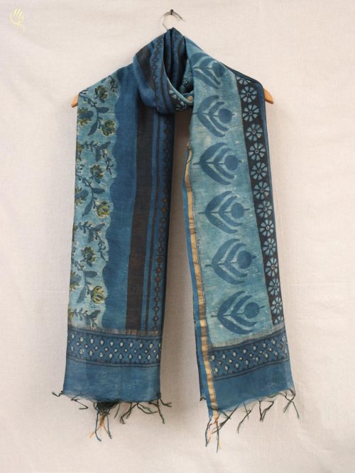 Hand block printed Chande...