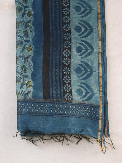 Hand block printed Chande...