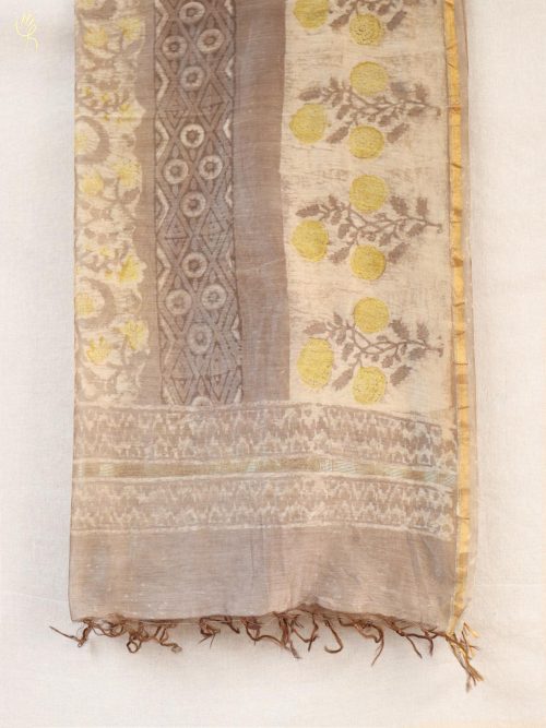 Hand block printed Chande...