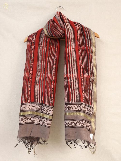 Hand block printed Chande...