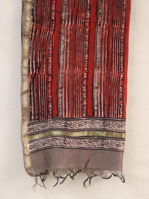 Hand block printed Chande...
