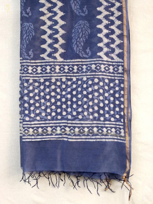 Hand block printed Chande...