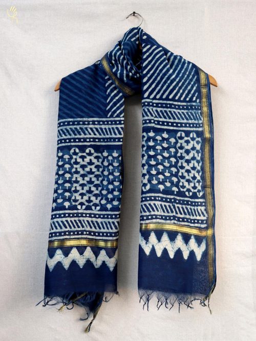 Hand block printed Chande...