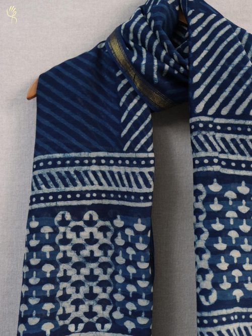 Hand block printed Chande...
