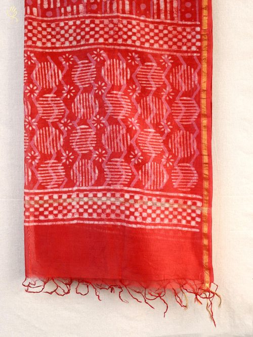 Hand block printed Chande...
