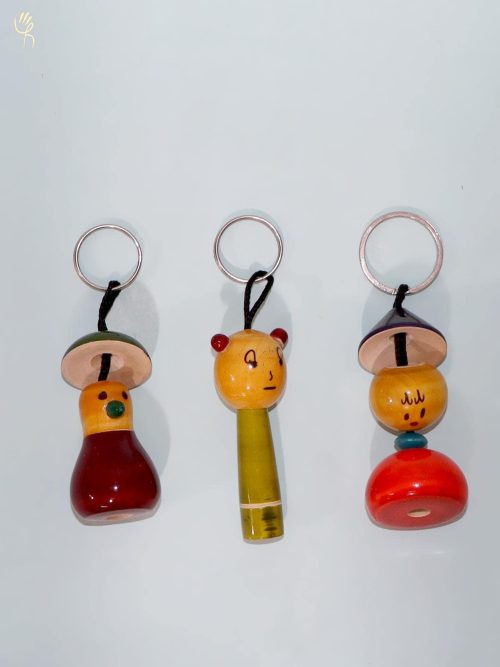 Key Chains Set of 3( Wood...