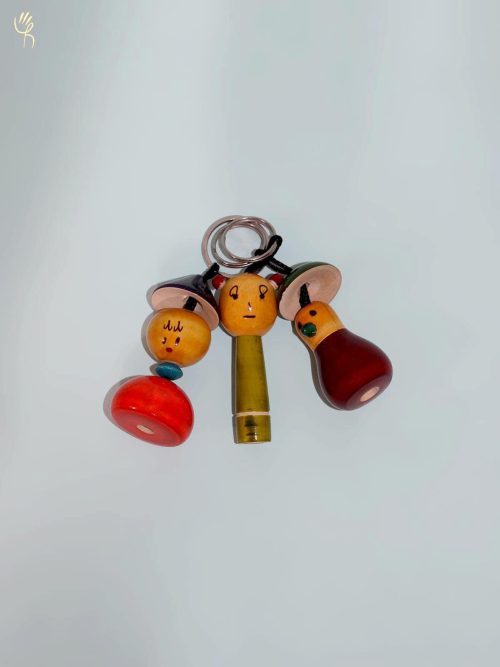 Key Chains Set of 3( Wood...