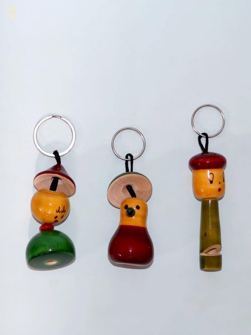Key Chains Set of 3( Wood...