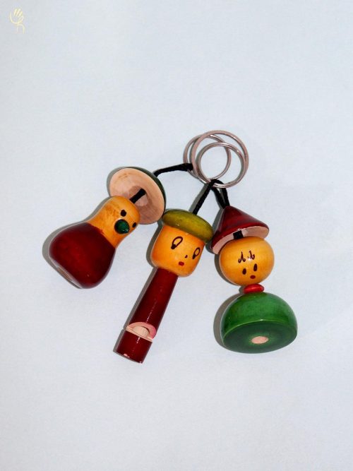 Key Chains Set of 3( Wood...