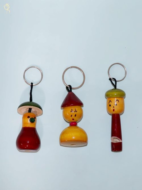 Key Chains Set of 3( Wood...