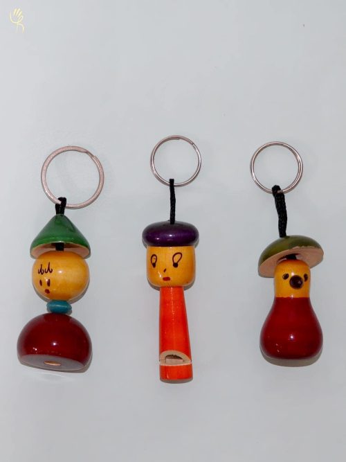 Key Chains Set of 3( Wood )